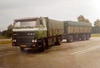 Daf 2800 omgebouwd als kiep combinatie.